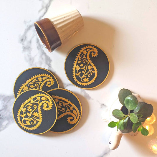 Raven Amber Coasters