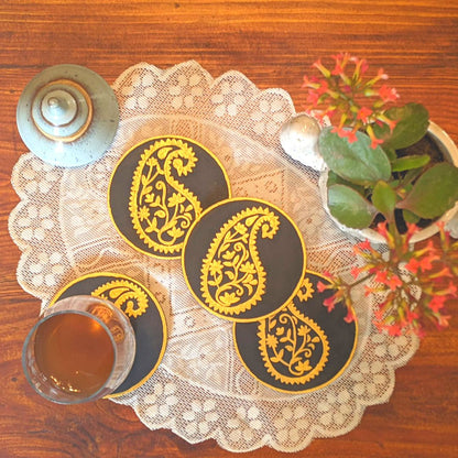 Raven Amber Coasters