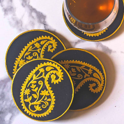 Raven Amber Coasters