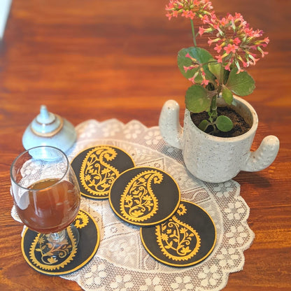 Raven Amber Coasters