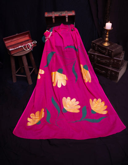 Rose Royale Handpainted Saree