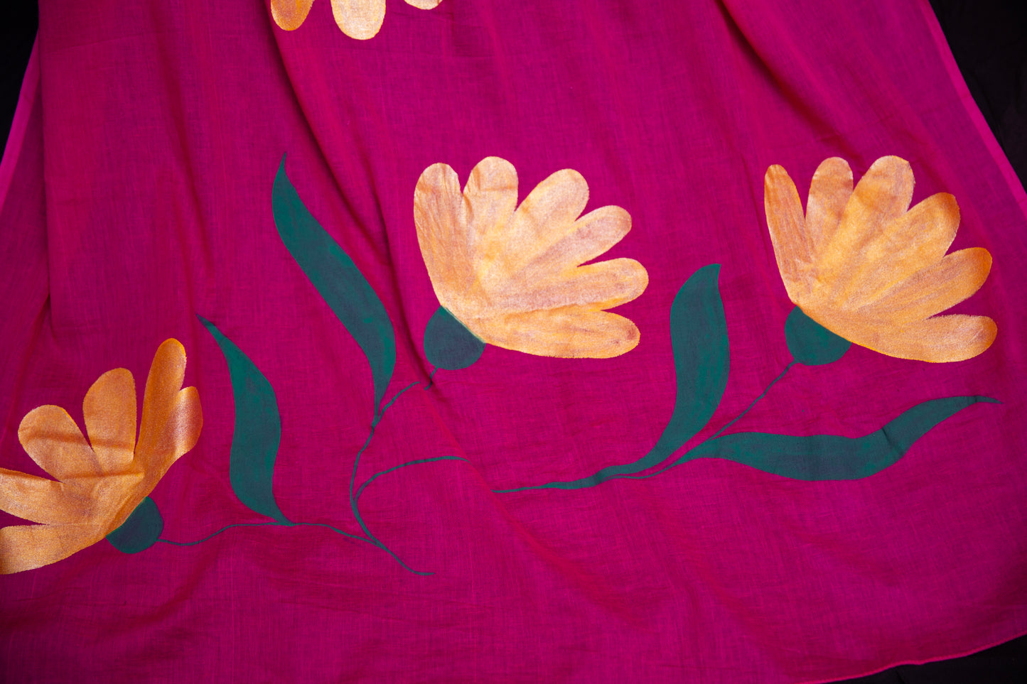 Rose Royale Handpainted Saree